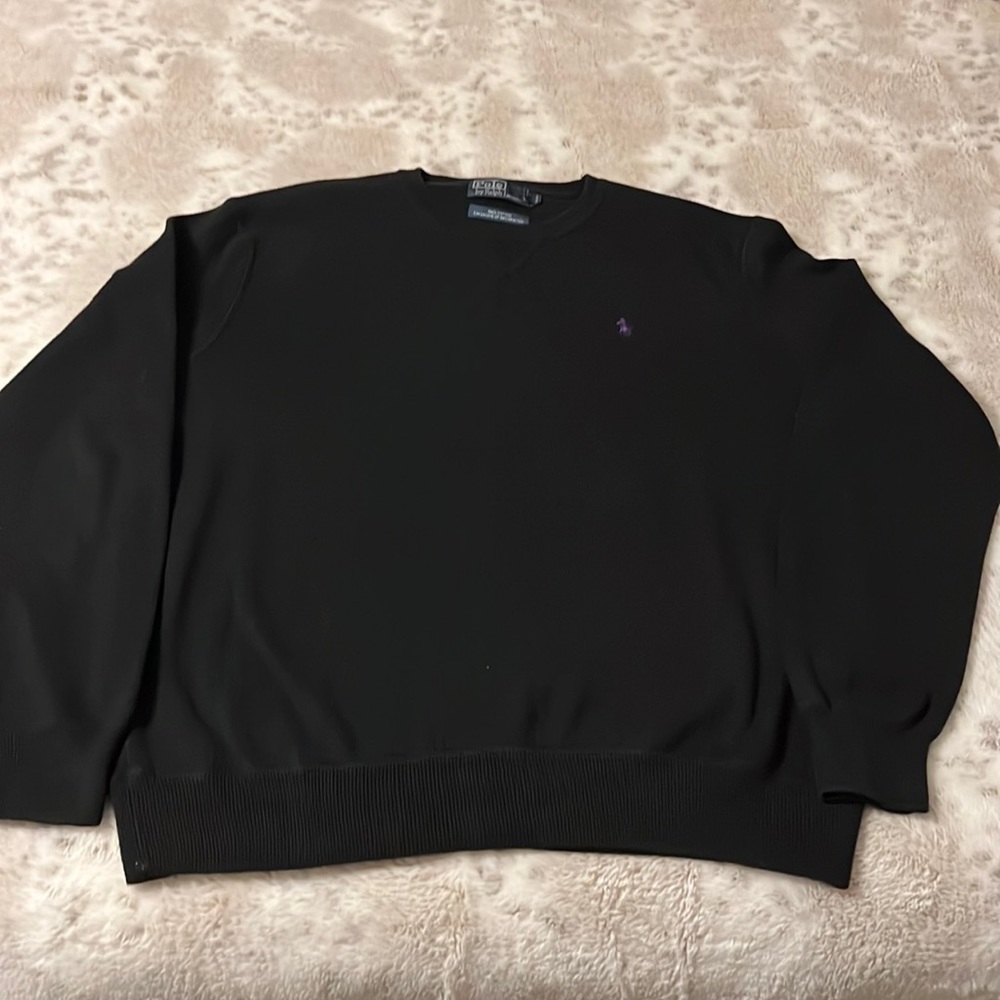 Mens size L Black 100%cotton sweater